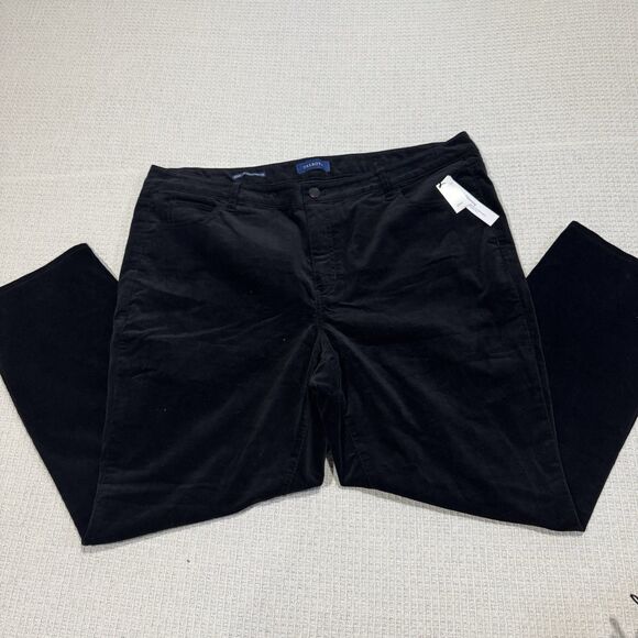 TALBOT'S Women’s  High Waist Straight Leg Fine Corduroy Pants Size 20WP NWT - Picture 1 of 11